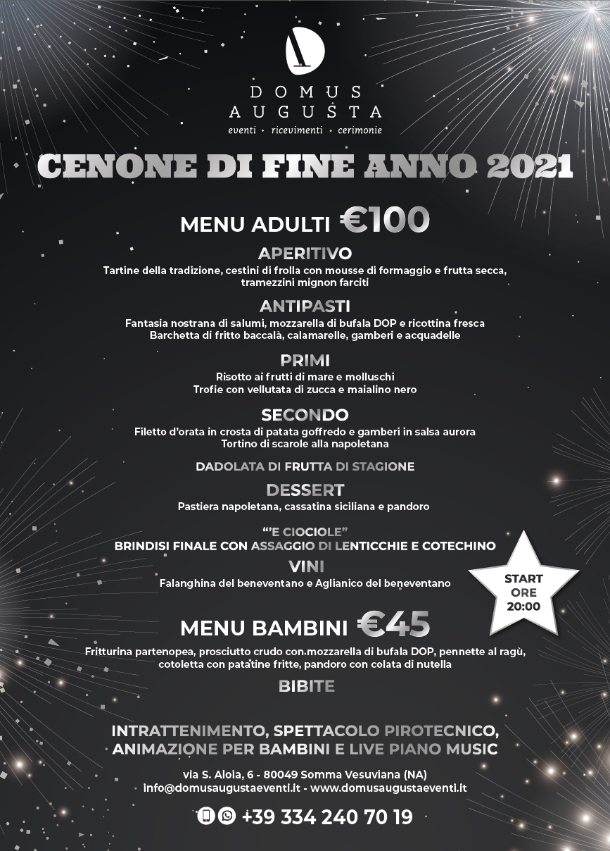 menu fine anno